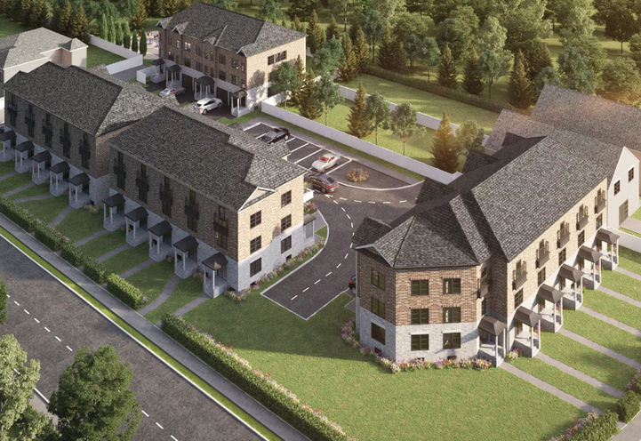 Courtice Crossings Towns Aerial View of Community