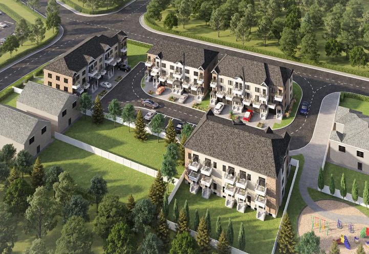 Courtice Crossings Towns Aerial View of Project