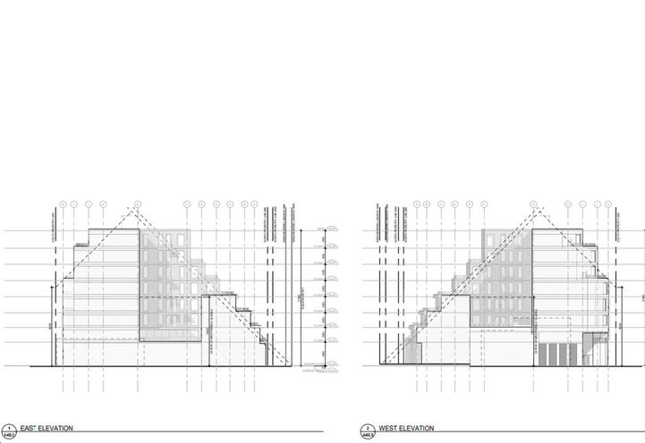 East and West Building Elevations for Craft Residences