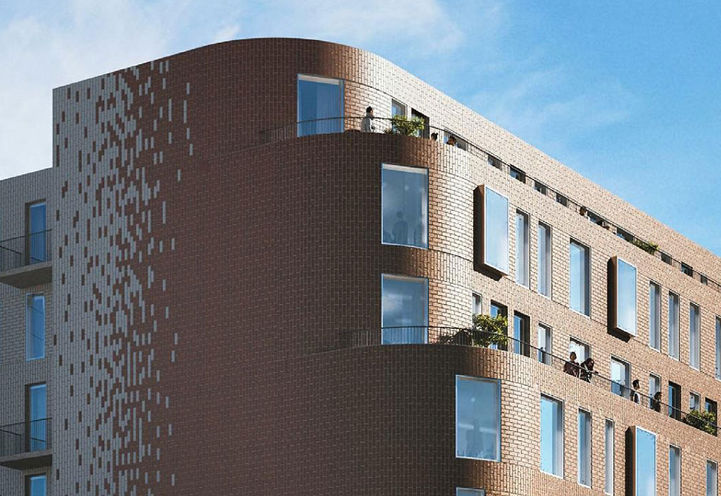 Looking to the Terraces and Upper Levels at Craft Residences