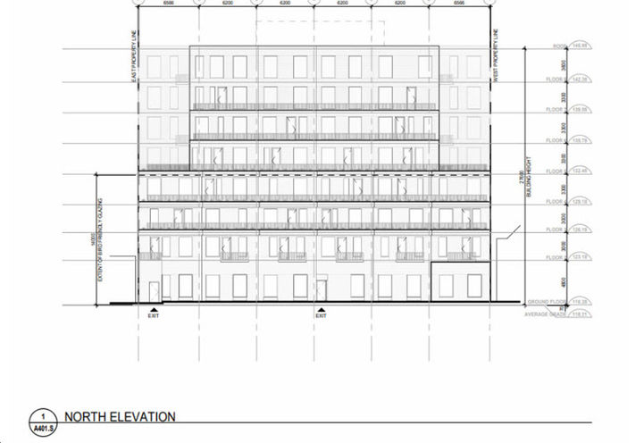 North Elevations of Craft Residences