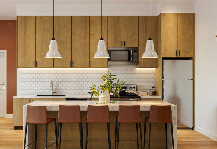 Creekside Condos Suite Interiors - Kitchen
