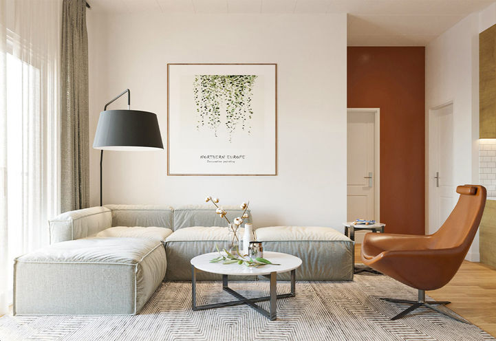 Creekside Condos Suite Interiors - Living Room