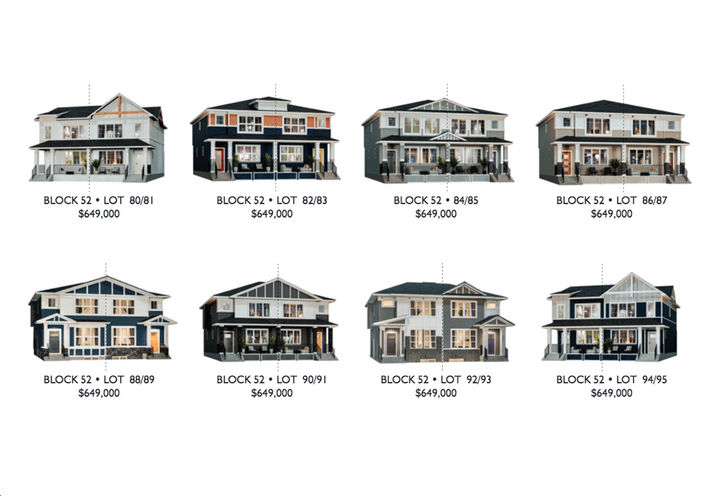 Creekstone Homes Duplex Elevations