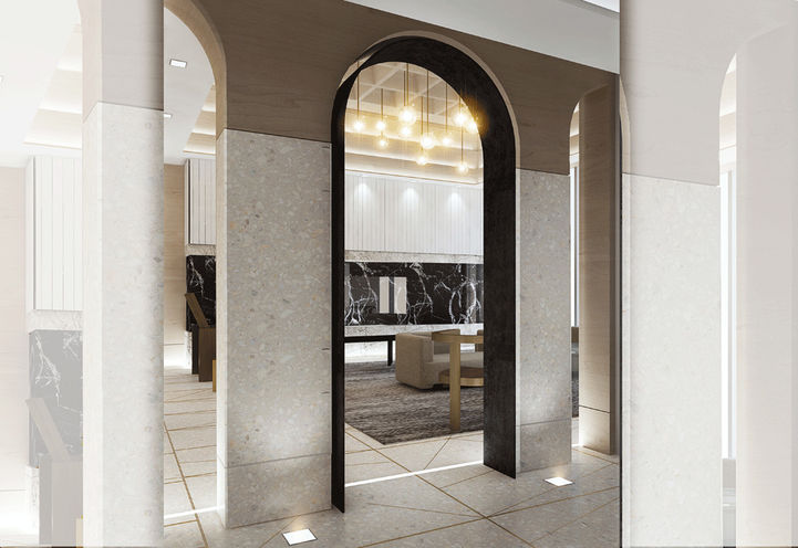 Crest at Crosstown Condos Lobby