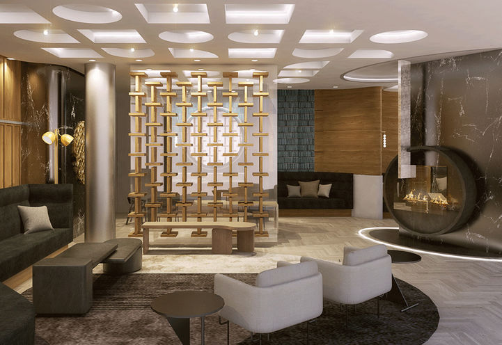 Crest at Crosstown Condos Lobby Lounge