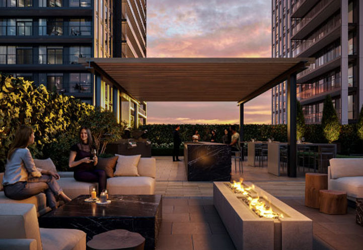 Design District Condos Hamilton - Rooftop Terrace with Seating