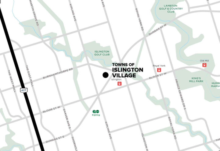 Distrikt Islington Village Towns Map Location