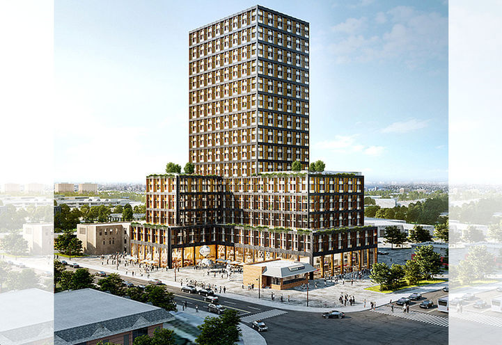 Distrikt Station Condos Exterior View of Tower