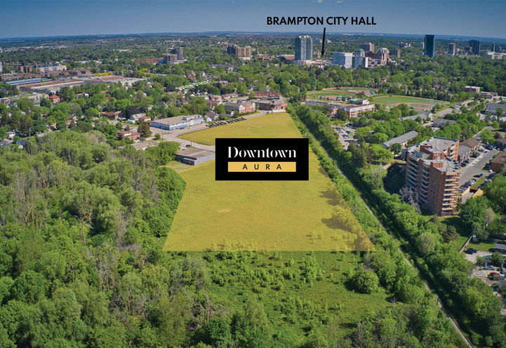 Downtown Aura Towns Aerial View of Site Plan