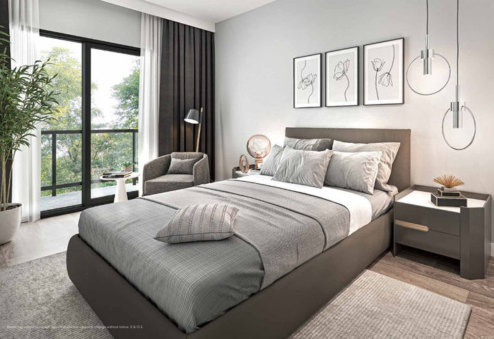 Downtown Aura Towns Interior - Bedroom