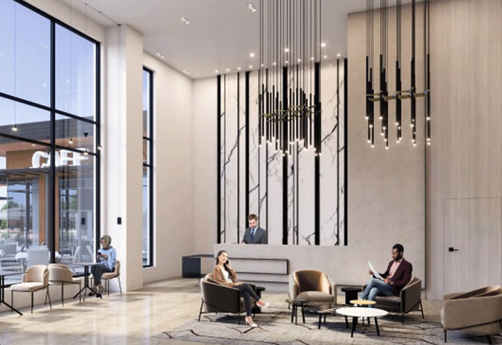 Duo Condos- Lobby with Concierge Desk