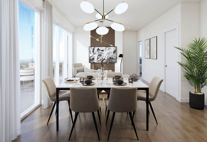 Duo Condos Suite Dining Area