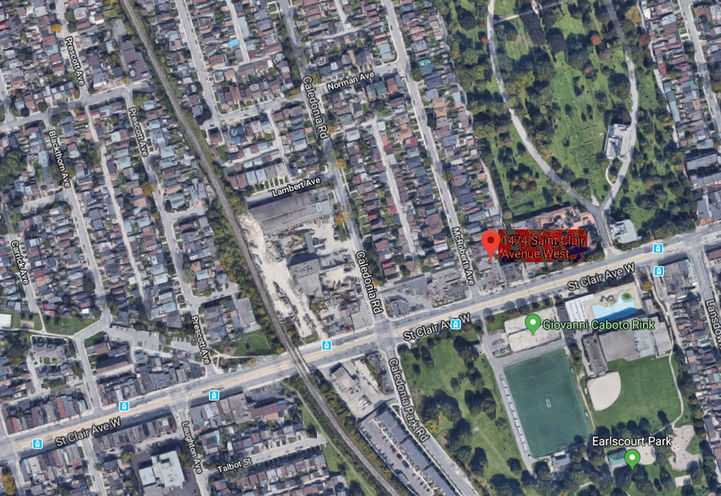 Aerial View of Earlscourt Condos Site Location