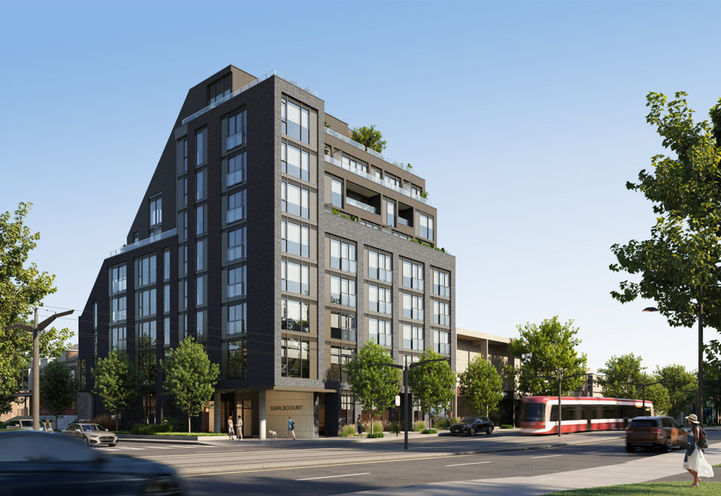 Earlscourt Condos Exterior Street Level View of Building