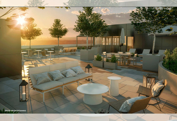 East Hills Crossing Calgary Rooftop Terrace