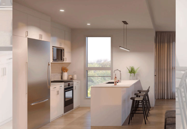 Kitchen Interior of East Hills Crossing Calgary