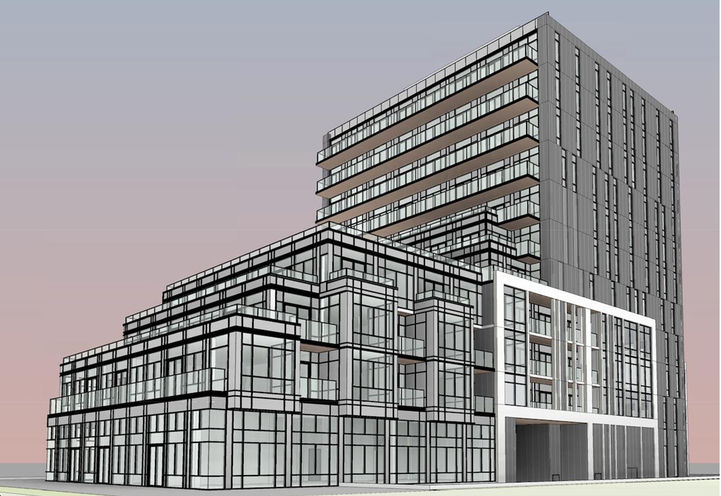 East Pointe Condominiums, Early Rendering