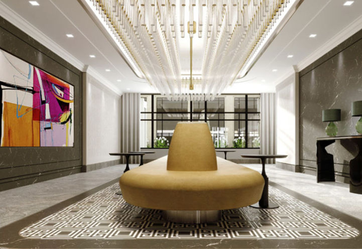 Grand Lobby at Edenbridge Condos