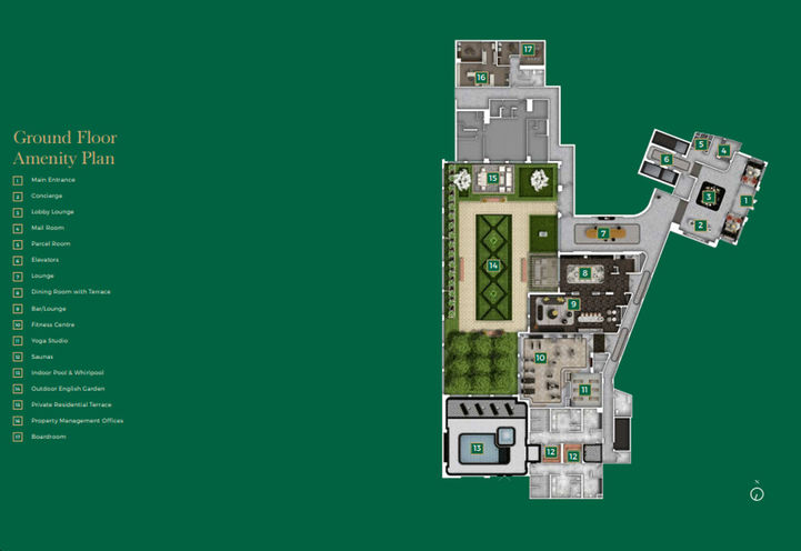 Ground Floor Amenities at The Edenbridge Condos