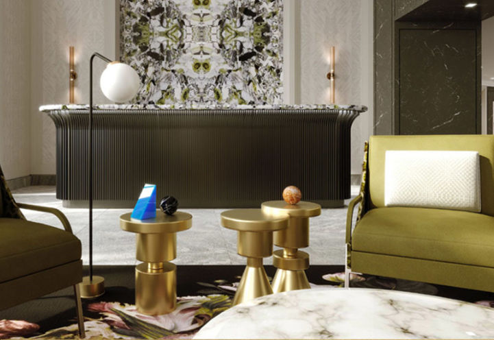 Lobby Lounge at Edenbridge on the Kingsway Condos