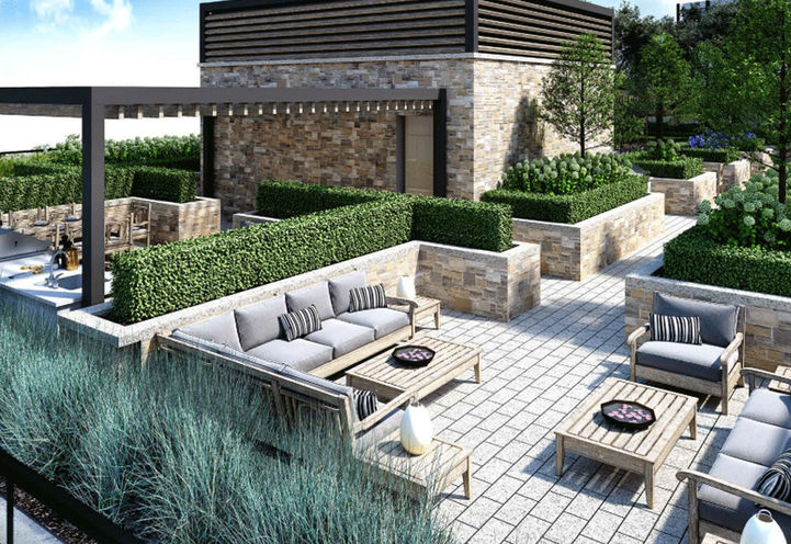 Outdoor Space at Edenbridge Condos