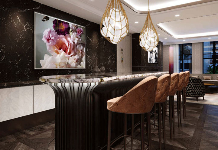 Party Room and Bar at Edenbridge Condos