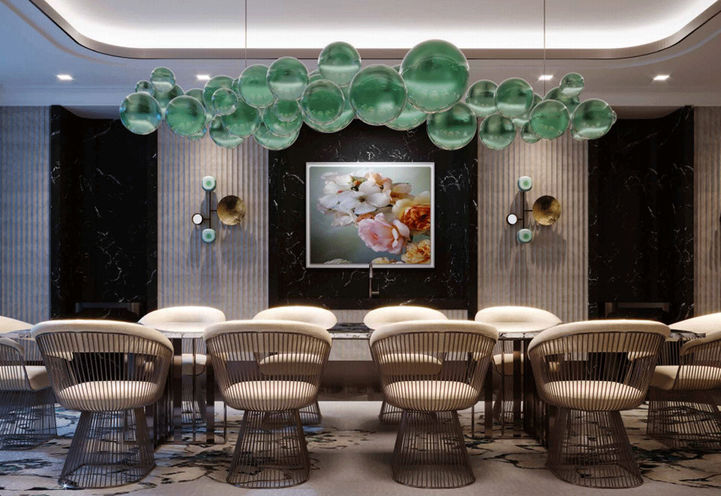 Party Room and Dining at Edenbridge Condos