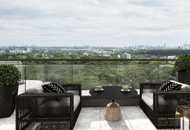 Penthouse Terrace at Edenbridge Condos