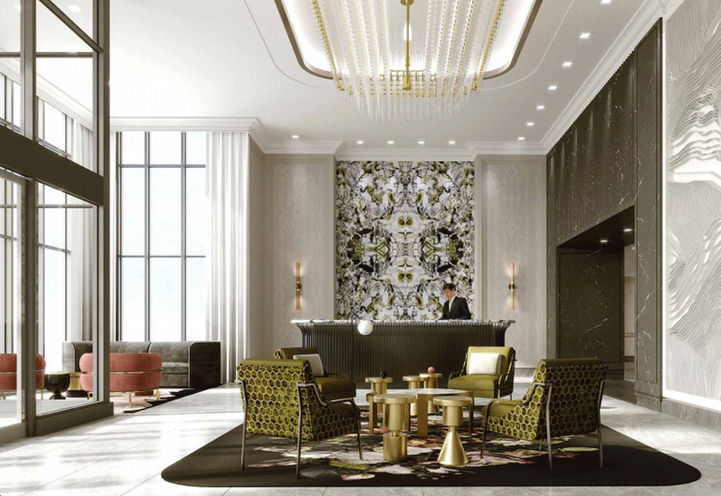 Visitor's Lounge at Edenbridge Condos