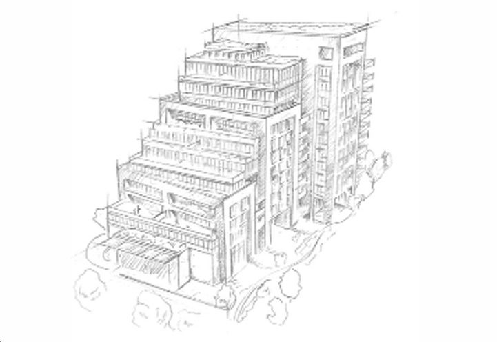 Elegance Luxury Condos Artist Concept Drawing of Building