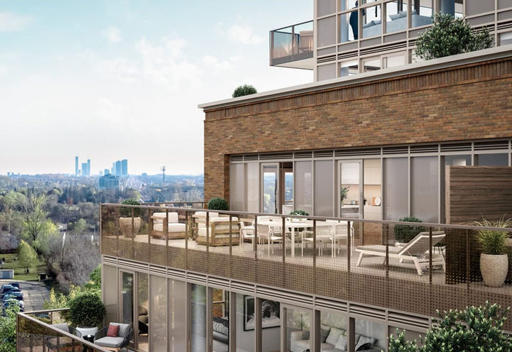 Elegance Luxury Condos Skyline View of Terrace Exteriors
