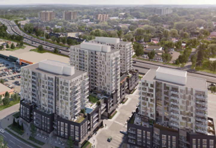 Elevate Condos 2 Aerial View of Building Exteriors