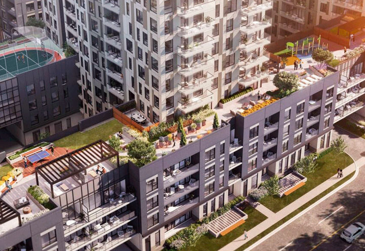 Elevate Condos 3 Aerial View of Outdoor Terrace