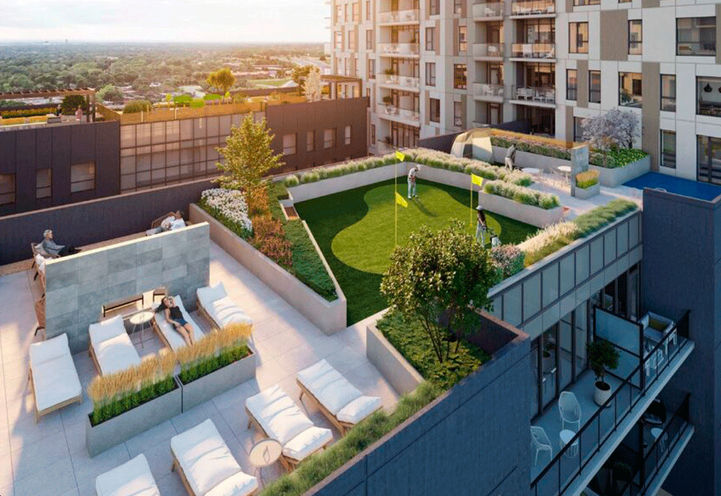 Elevate Condos 3 Outside Terrace Golf Space