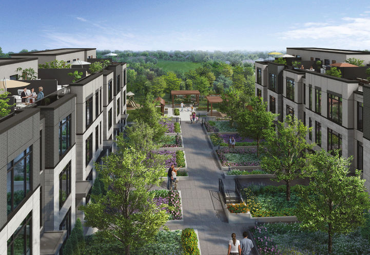 Courtyard at Eleven Altamont Towns