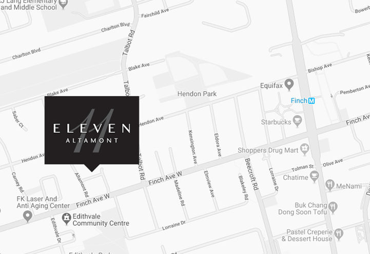 Neighborhood Map Surrounding Eleven Altamont Towns