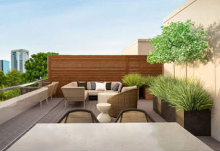 Outdoor Living Space at Eleven Altamont Towns