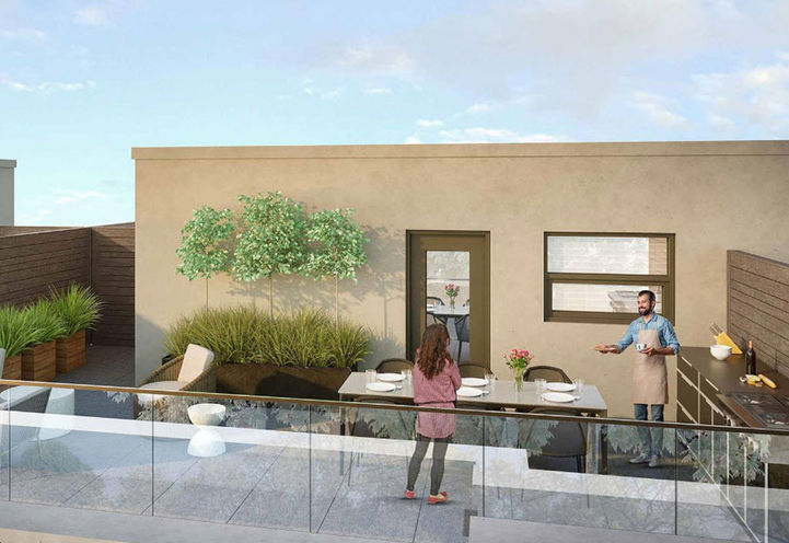 Private Rooftop Terrace at Eleven Altamont Towns