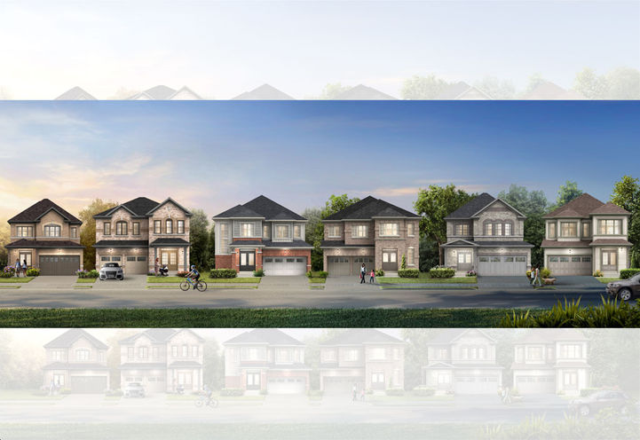 Emerald Crossing Streetscape View of Detached Homes