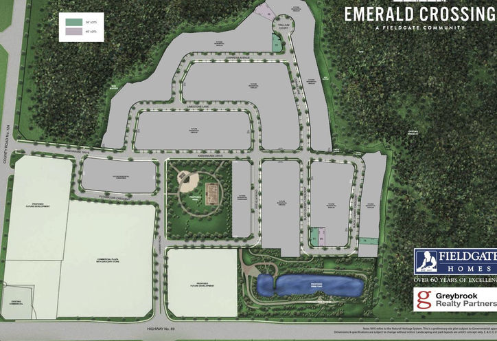 Site Plan of Emerald Crossing