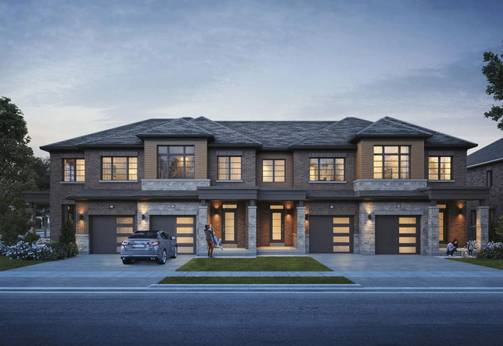 Empire Avalon Townhome Exterior at Dusk