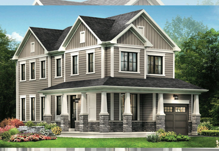 Empire Calderwood Towns Exterior View of Clinton Corner Detached Home