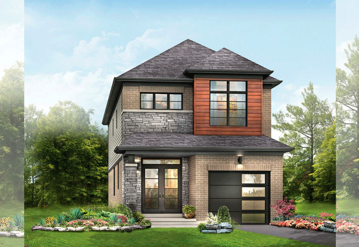 Empire Calderwood Towns Exterior View of Sunridge Elevation B