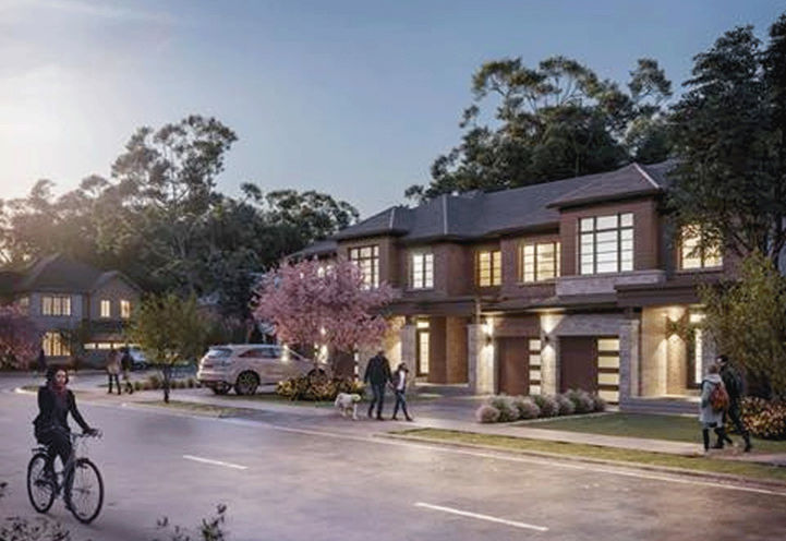 Street View of Empire Calderwood Towns Exteriors at Dusk