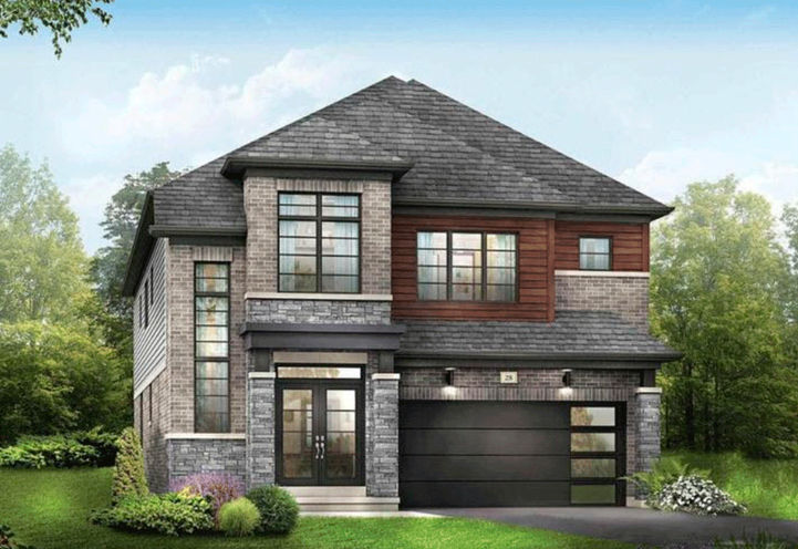 View of Empire Calderwood Towns Detached Home Exterior