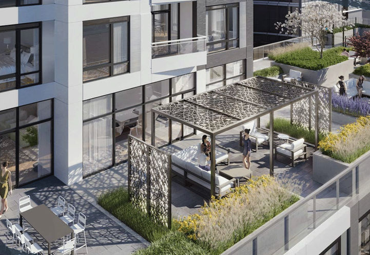 12th Floor Rooftop Terrace at Empire Quay House Condos