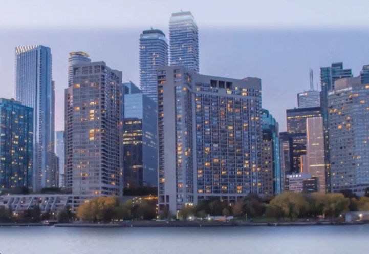 Empire Quay House Condos- Looking at the Toronto Skyline