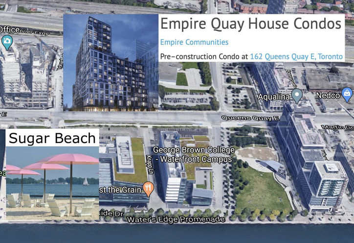 Empire Quay House Condos near Sugar Beach - 3D View