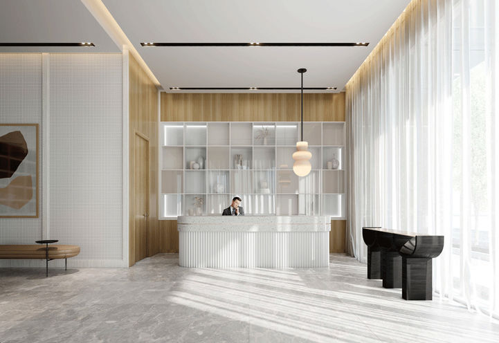 Lobby with Concierge at  Empire Quay House Condos